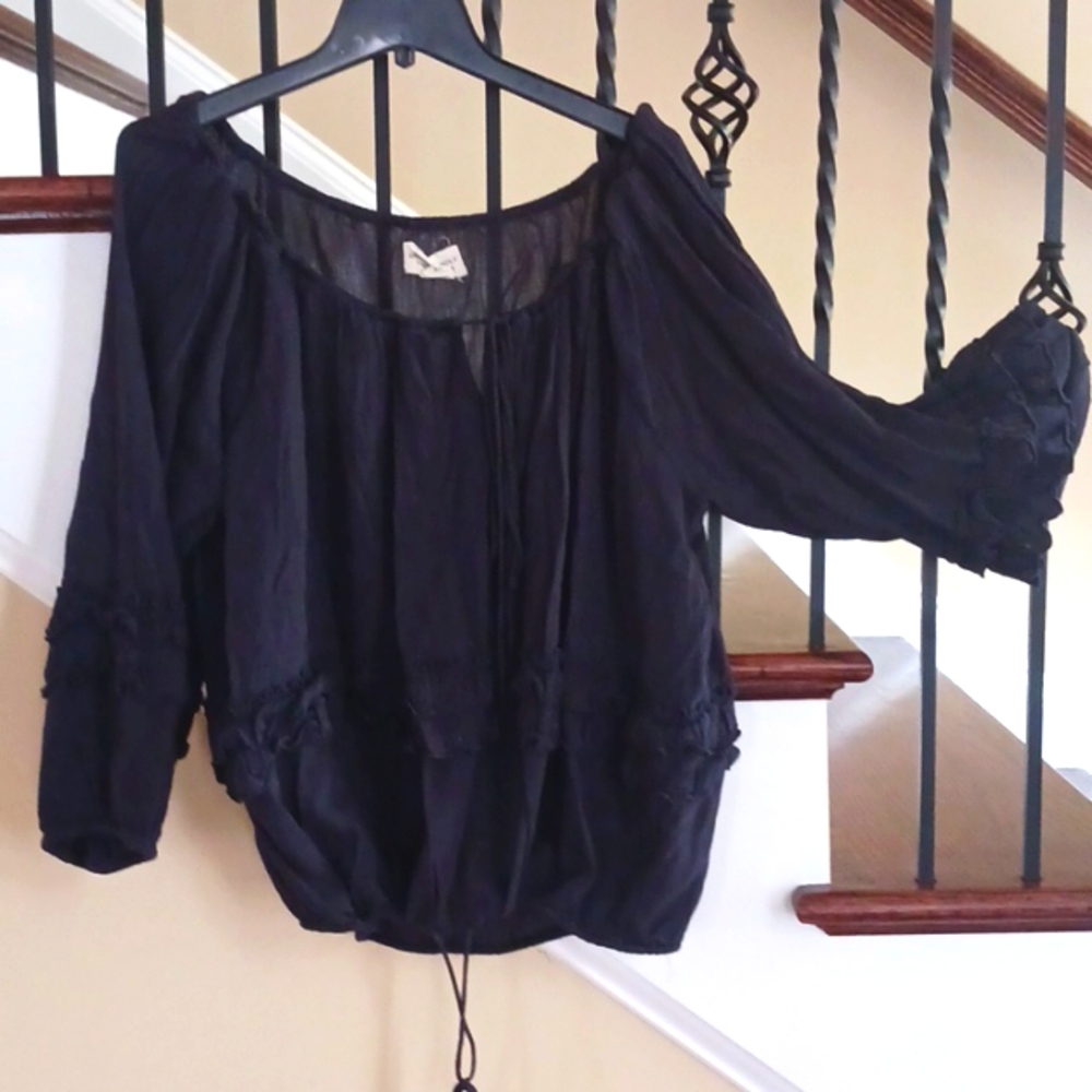Ralph Lauren top, dark blue. Size L.